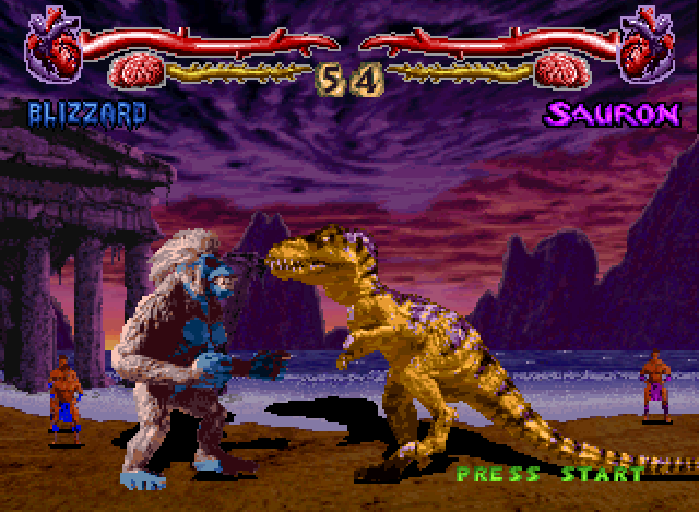 Primal Rage - PlayStation game screenshot (1995) by Time Warner
